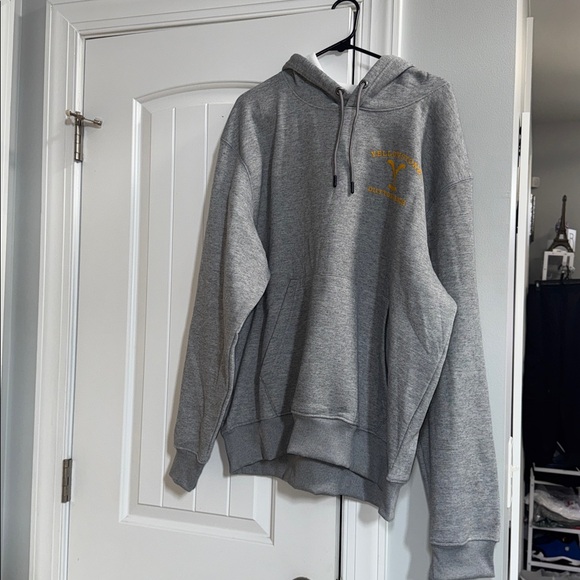 Yellowstone Gray Hoodie with Yellow Logo - Picture 1 of 4
